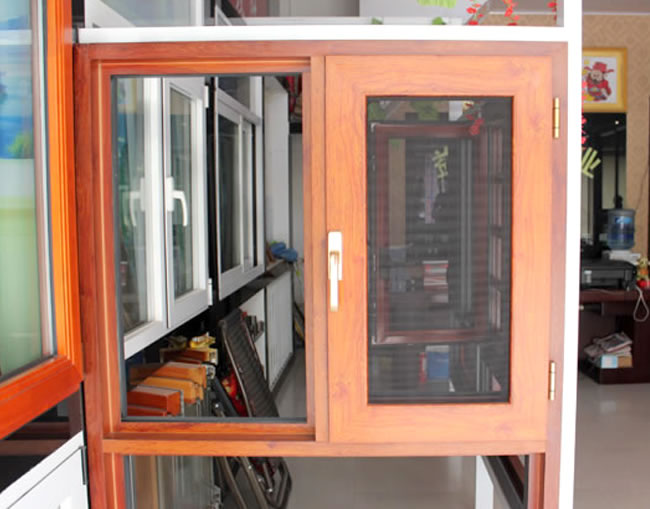 金剛網一體窗&nbsp;鋁木復合窗